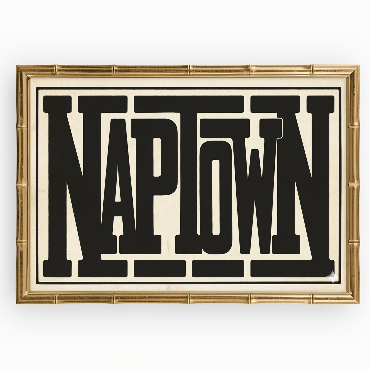 Large 24x36 Maryland Annapolis Wall Art : Navy Pride Black Beige Naptown Print