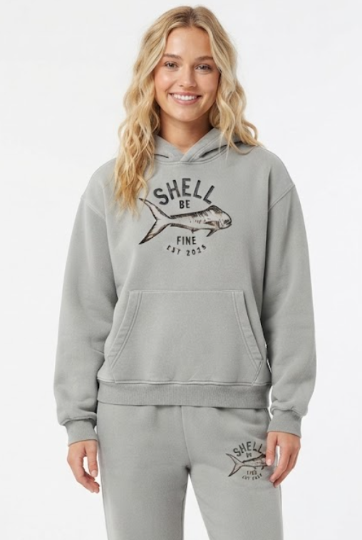SBF Unisex Vintage Wash Boxy Fleece Hoodie