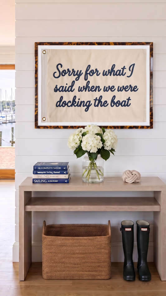"Sorry for what I said while we were docking" Print