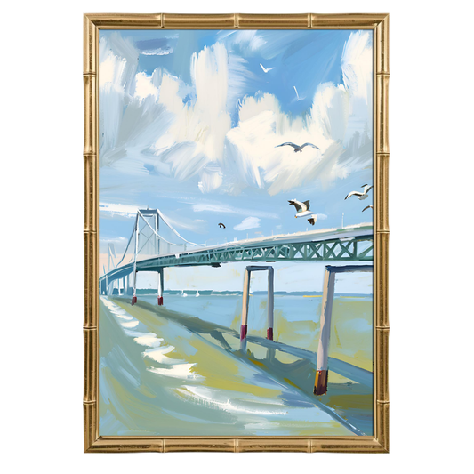 BLUE BRIDGE PRINT