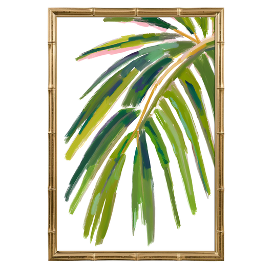 WHITE PALM PRINT