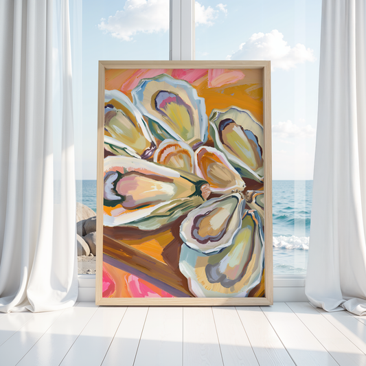 Coastal Wall Art : CRABS & BOTTLE PRINT