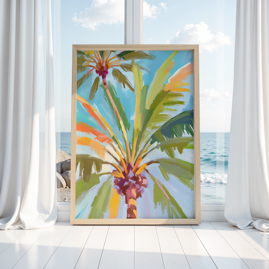 BRIGHT PALM PRINT